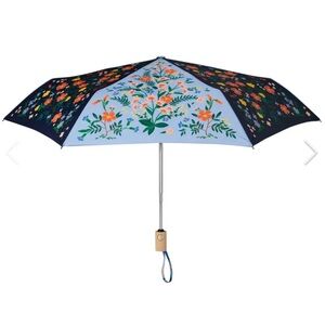 Rifle Paper Co. Wildwood Colorblock Travel Umbrella